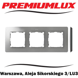 Kontakt Simon 82 ramka potrójna aluminium podstawa czarna Warszawa Aleja Sikorskiego 3 LU3 Bartycka